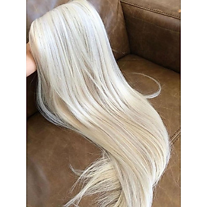 Aplique Loiro Platinado Pérola 5 Tic Tac para Volume Extensão de Cabelo - Promoção