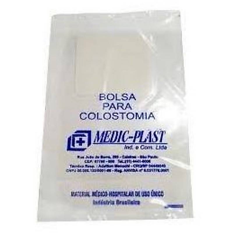 100 Bolsa colostomia descartável 30mm ou 50mm 100 unidades