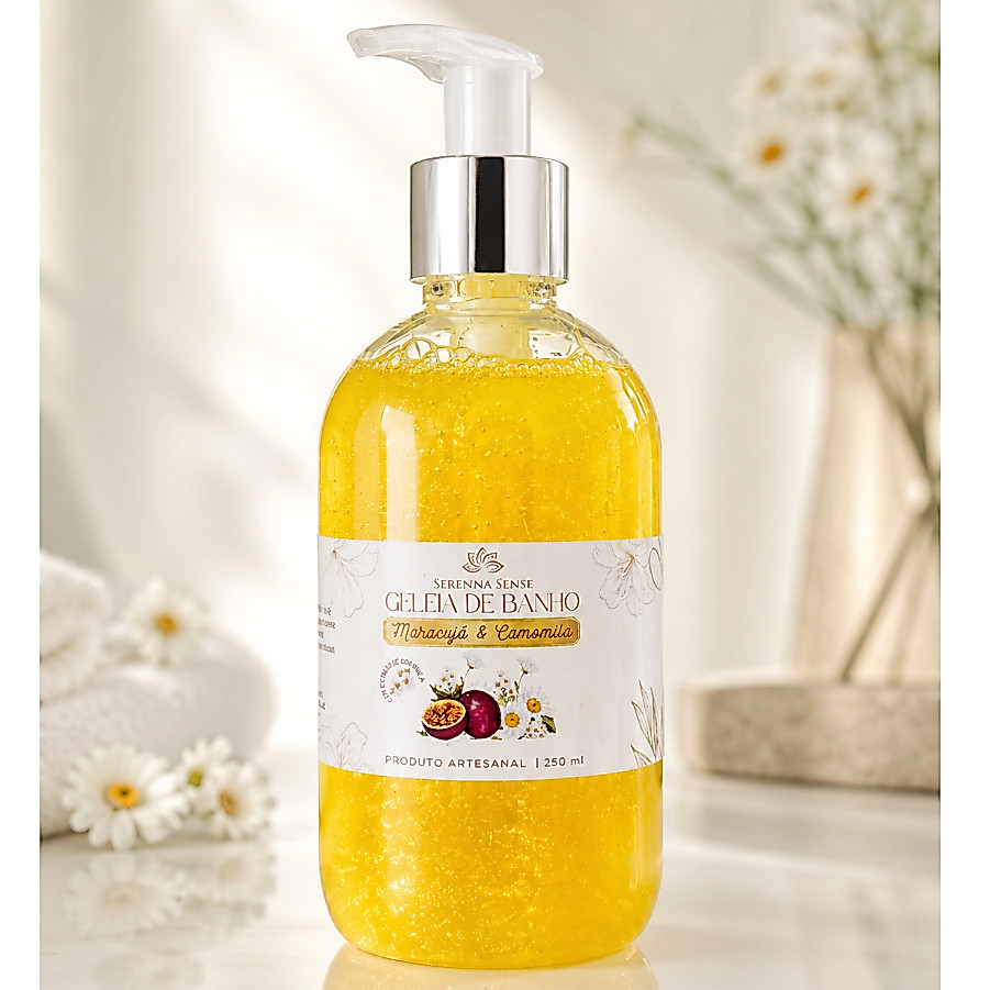 Geleia de Banho RELAXANTE Perfumada Espuma Cremosa Artesanal