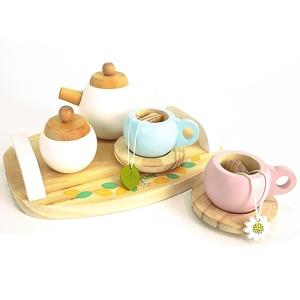 Chá Brinquedo Madeira Infantil Pedagógico Montessori Criança Faz de Conta Cozinha Infantil Chef