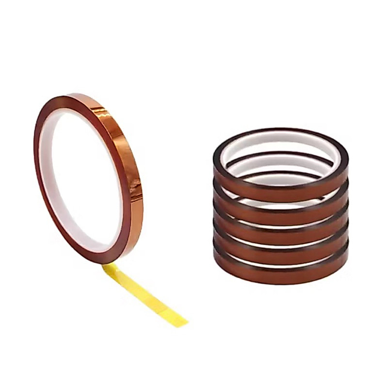 Kit 5 Fita Kapton 0.5mm Térmica Altas temperaturas.33m