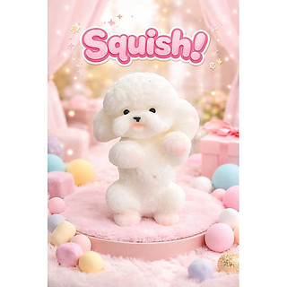 Brinquedo Squishy Cachorro - Alívio de Estresse e Design Realista