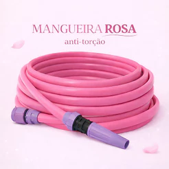 Mangueira Jardim ROSA Anti Torção Anti Dobra 10 a 40 Metros