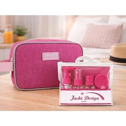 Kit Passeio e Viagem com melhor custo beneficio| Necessaire + Kit Frasco com 7 peças |Jacki Design