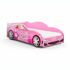 Mini Cama Carro Infantil Meninas Monteassoriana Adesivada Personagens Femininos 100% MDF - AV