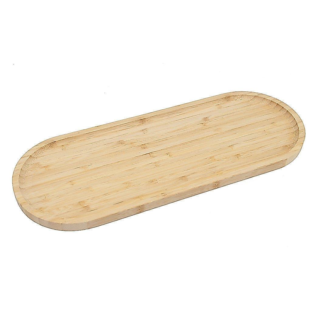 Bandeja de Bambu 40 cm P/ Servir Petiscos, Frios Lovely Vibe