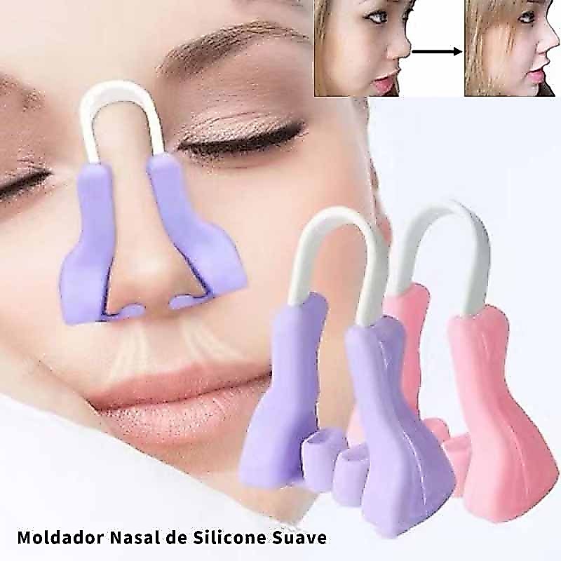 Modelador de Nariz em Silicone - Clipe Mágico com Conforto Respiratório e Molde Perfeito