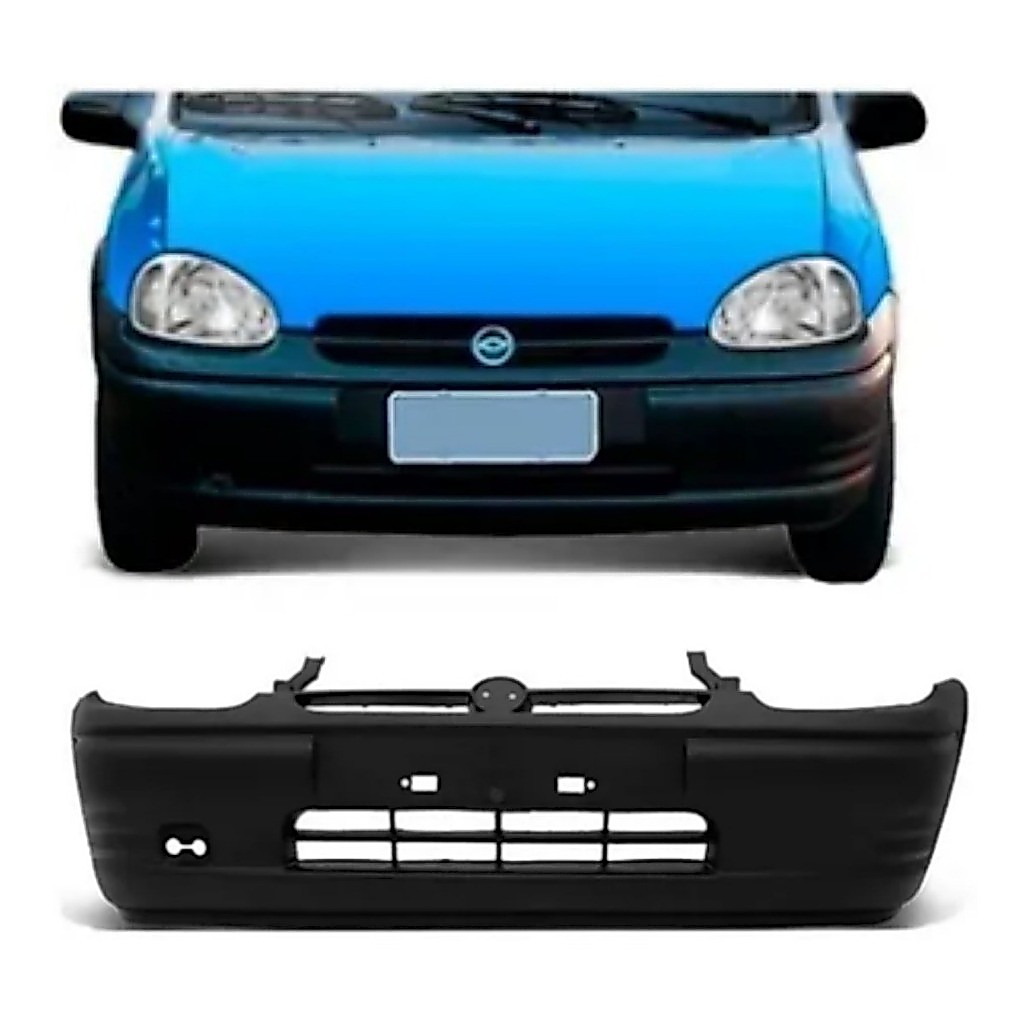 PARACHOQUE DIANTEIRO CORSA WIND / SUPER / PICK-UP 1993 / 1999 PRETO SEM SPOILER · foto 2