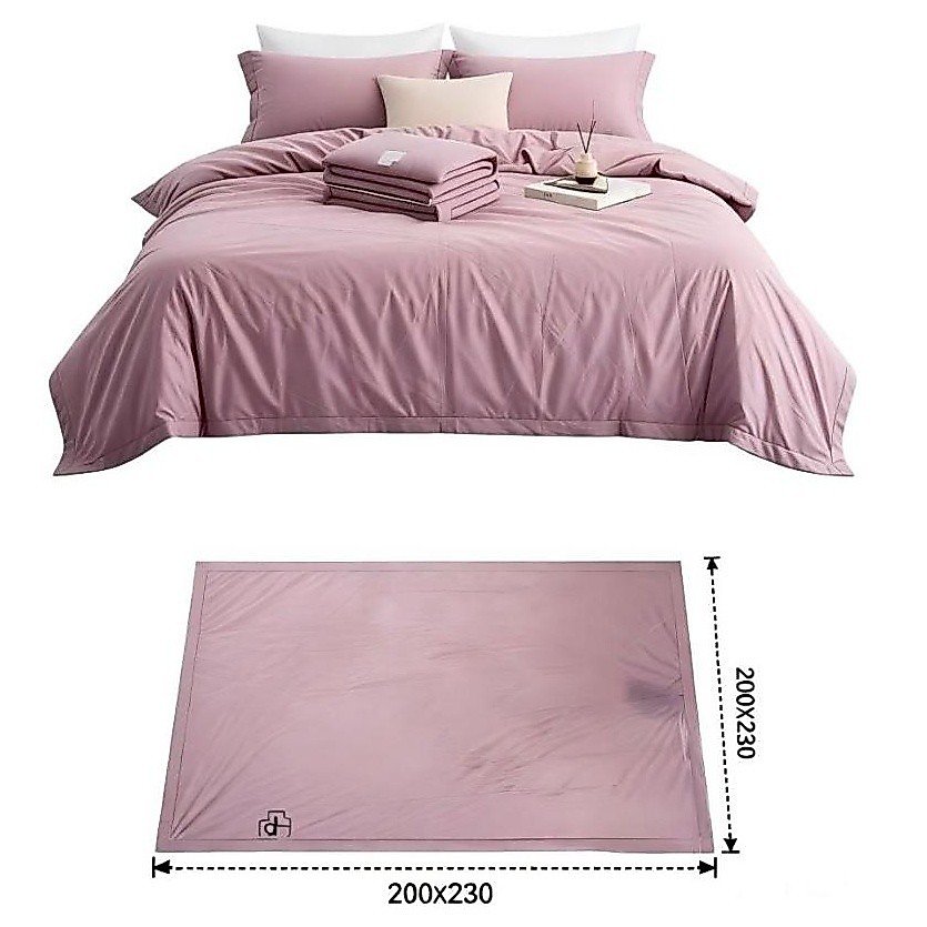 Cobre Leito de Verão Toque de Algodão Lavado 200x230cm | Leve, Fino, Respirável e Macio para Cama Casal/Queen · foto 2