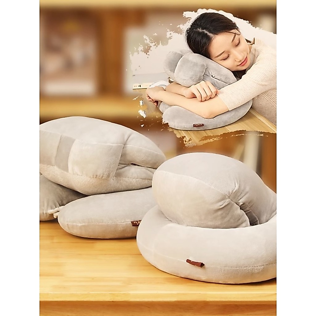 Travesseiro de cochilo de escritório deitado, travesseiro de dormir para almoço, mesa, abraço, travesseiro, menina, coch