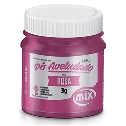 CORANTE PÓ ROSA MIX 3G AVELUDADO FOSCO PARA DECORAÇÃO (CHOCO)