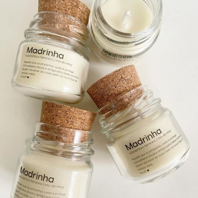 Kit Mini Velas Aromáticas Veganas Personalizadas Lembrancinhas Brindes Elegantes Eventos
