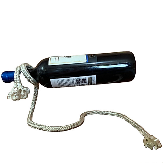 Suporte para garrafa adega de vinho corda magica adega flutuante decoração presente