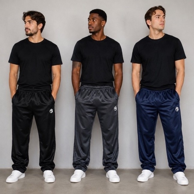 Calça Masculina - Kit Com 3 Calças Masculina do P ao GG Ótimas para academia Flanelada Protege do frio.