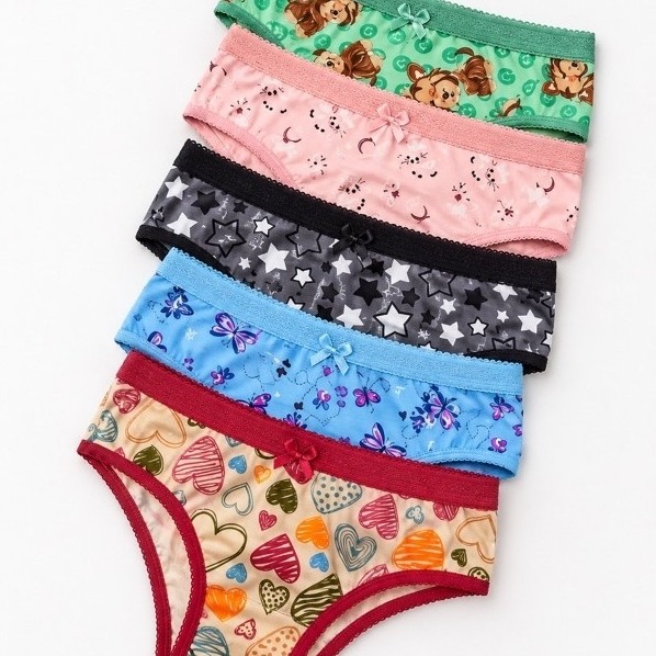 Calçinha Infantil Estampada Forro Algodão Calçolinha Kids Elástico Cintura Confortável Tanga Criança Tecido Suede Macio