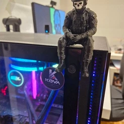 Boneco Ghost Decoração Geek | Setup Gamer | Impressão 3D PLA