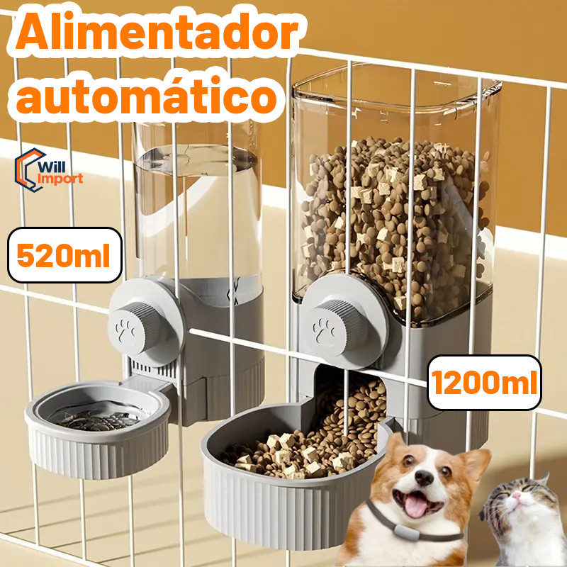 Dispensador de água suspenso para gaiola de pets, alimentador e bebedouro automático em Oferta na Shopee