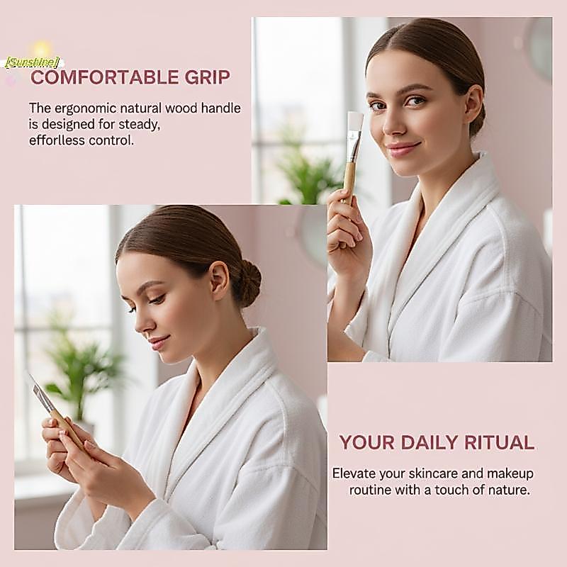 [Sunshine] Pincel Profissional De Máscara De Silicone Macio Para Facial DIY Lama Aplicador De Maquiagem Flexível Ferrame