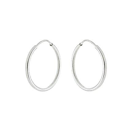 Brinco prata 925 argola mini 2 redondo prata 925 17mm