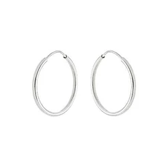 Brinco prata 925 argola mini 2 redondo prata 925 17mm