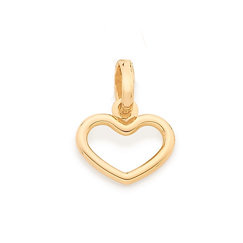 Pingente Rommanel Coração Vazado Amor Folheado A Ouro 18k - 542262
