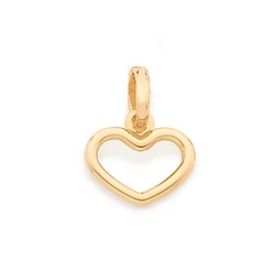 Pingente Rommanel Coração Vazado Amor Folheado A Ouro 18k - 542262
