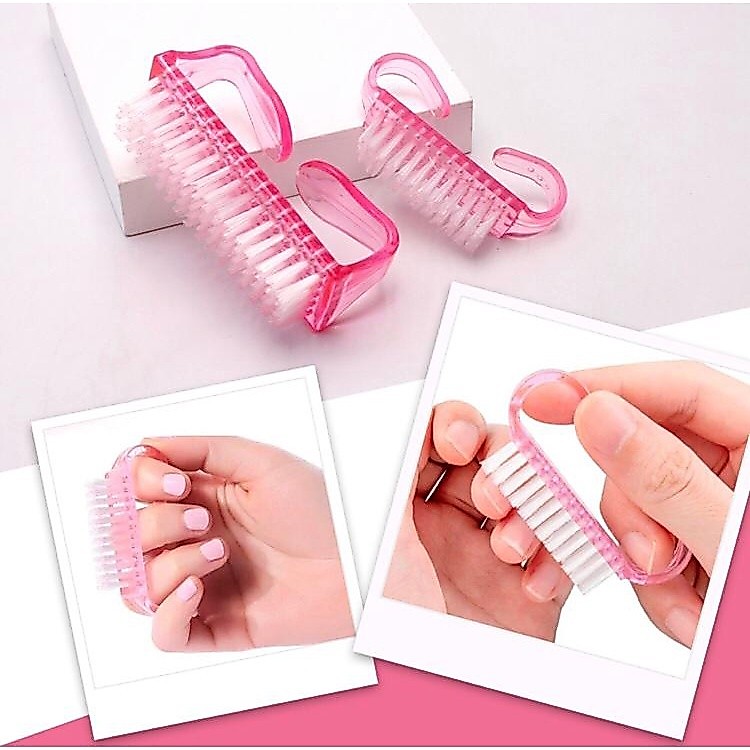 Escova Plástica para Limpeza de Unhas Manicure - Acessório Essencial S27