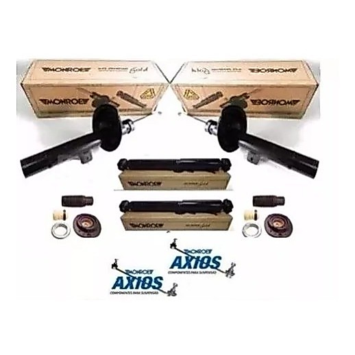 04 Amortecedores Monroe + Kits  Peugeot 206/207