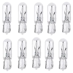 Kit Com 10 Lâmpadas Painel Carro Esmagada Pinguinho T5 1,2w 12v