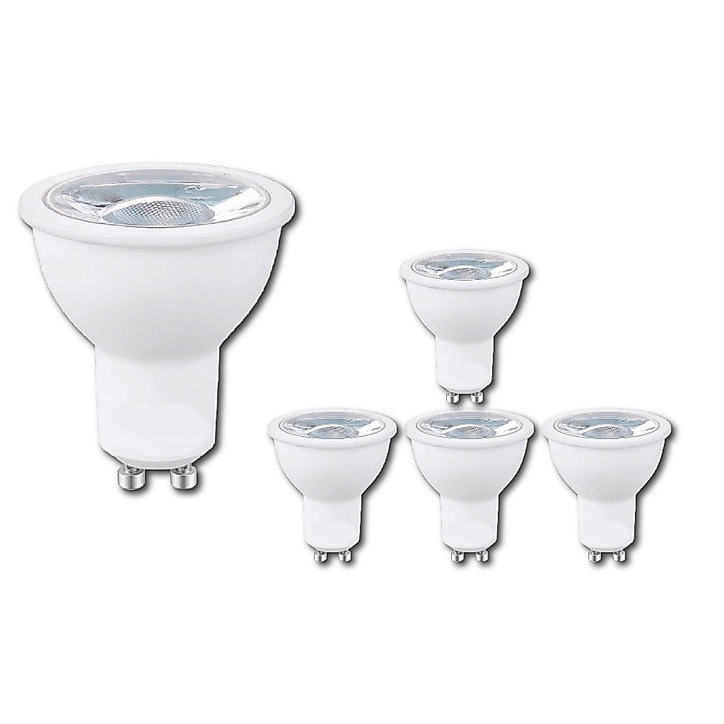 kit 5 Lâmpada Dicroica Led 4,8w/7w Mr 16 Gu10 Bivolt 3000k 4000k 6000k Para Spot