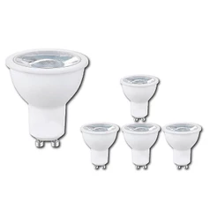 kit 5 Lâmpada Dicroica Led 4,8w/7w Mr 16 Gu10 Bivolt 3000k 4000k 6000k Para Spot