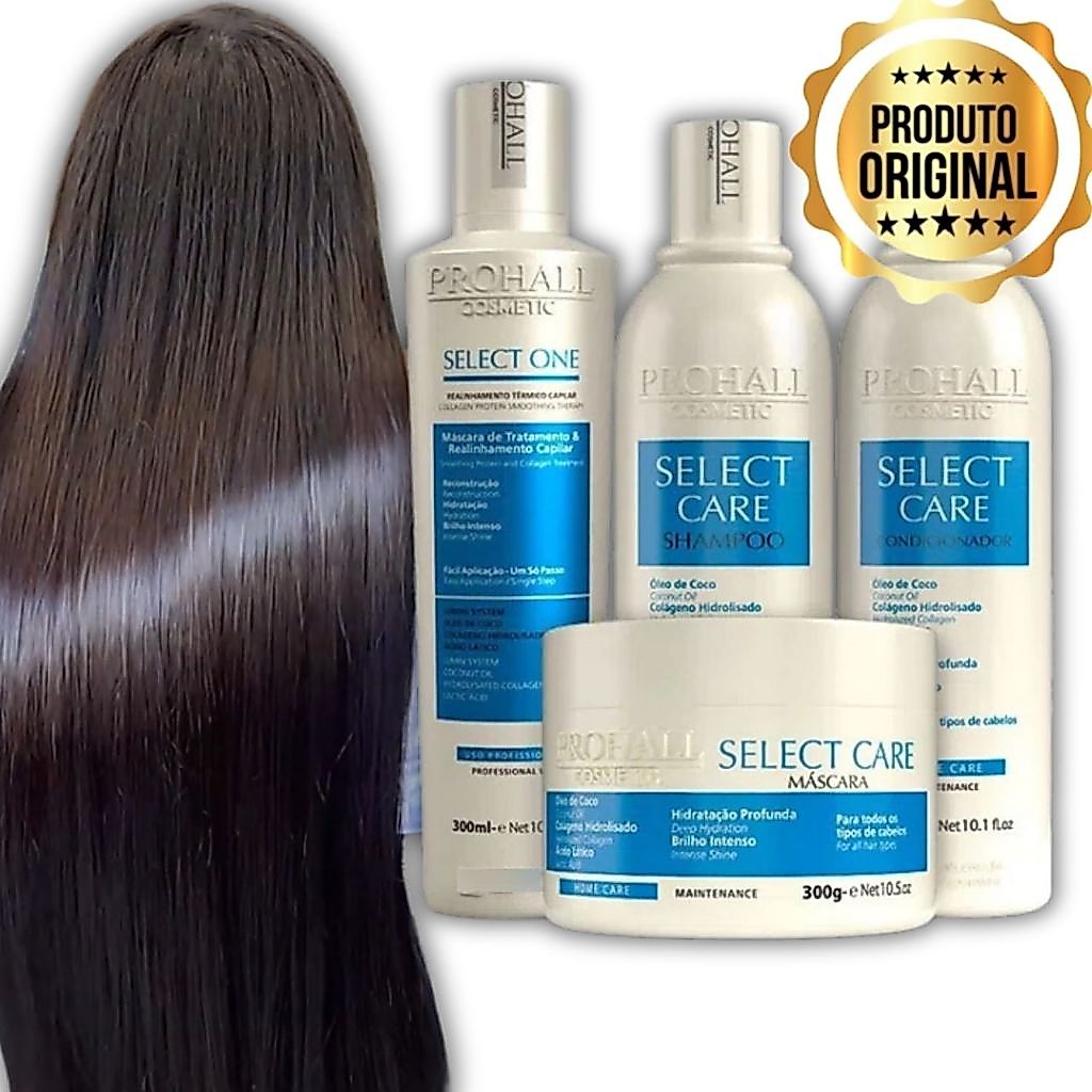 Tratamento Capilar Prohall Select One Liso dos Sonhos 300ml+select Care - Adquira Agora