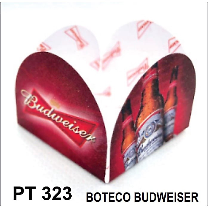 50 forminhas 4 pétalas BOTECO BUD weiser para doces, bombom de chocolate brigadeiros festas temáticas festa