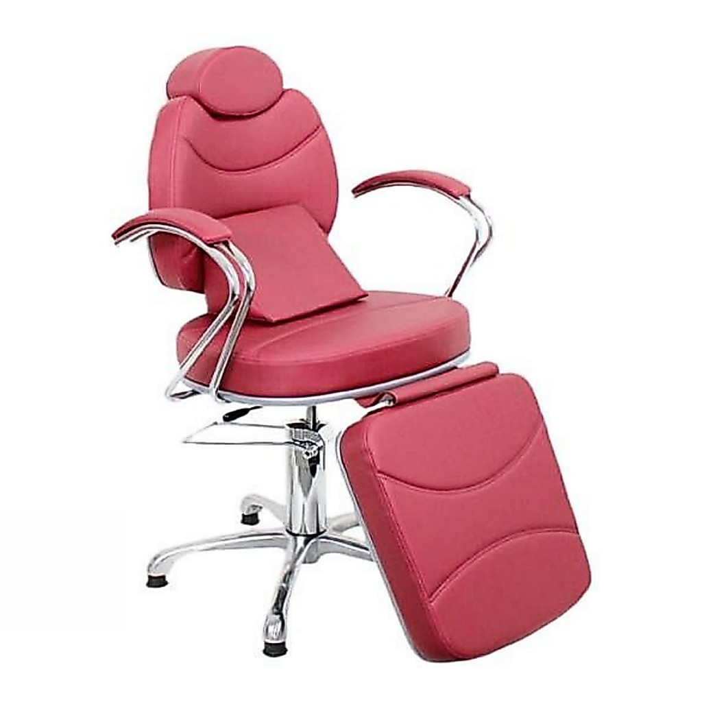 Cadeira De Maquiagem Reclinável Cabelereiro Barbearia Giratória e hidráulica Salão Beleza