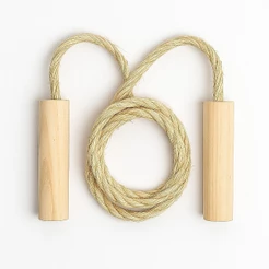 Pula Corda Infantil KIT 30 unidades Cabo de Madeira e Corda Sisal 1,5 METROS PRENDA