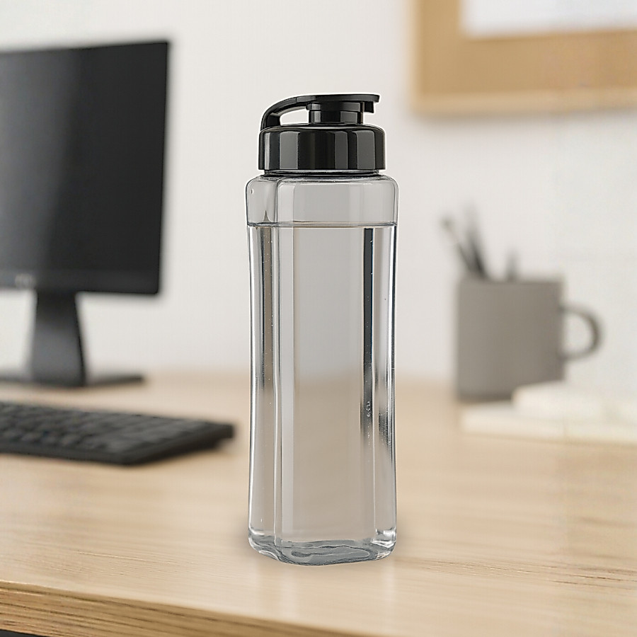 Garrafinha De Água Squeeze 800ml Resistente Escritório Academia Tampa Higiênica BPA Free Cores