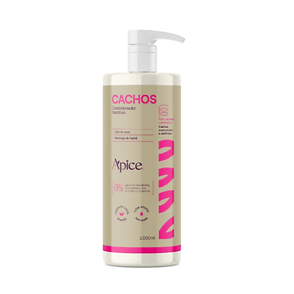 Condicionador Cachos Apice 1000ml Nutrição Acidificante N
