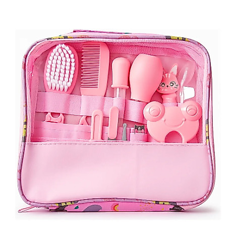 Kit Higiene para Bebê Recém-Nascido 13 Itens com Cortador, Escova, Pente e Acessórios