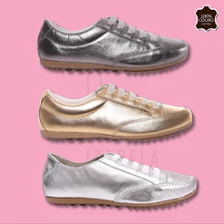 Tênis Feminino Casual De Couro Legítimo e Ajuste Elástico Confortável Para Seu Dia a Dia