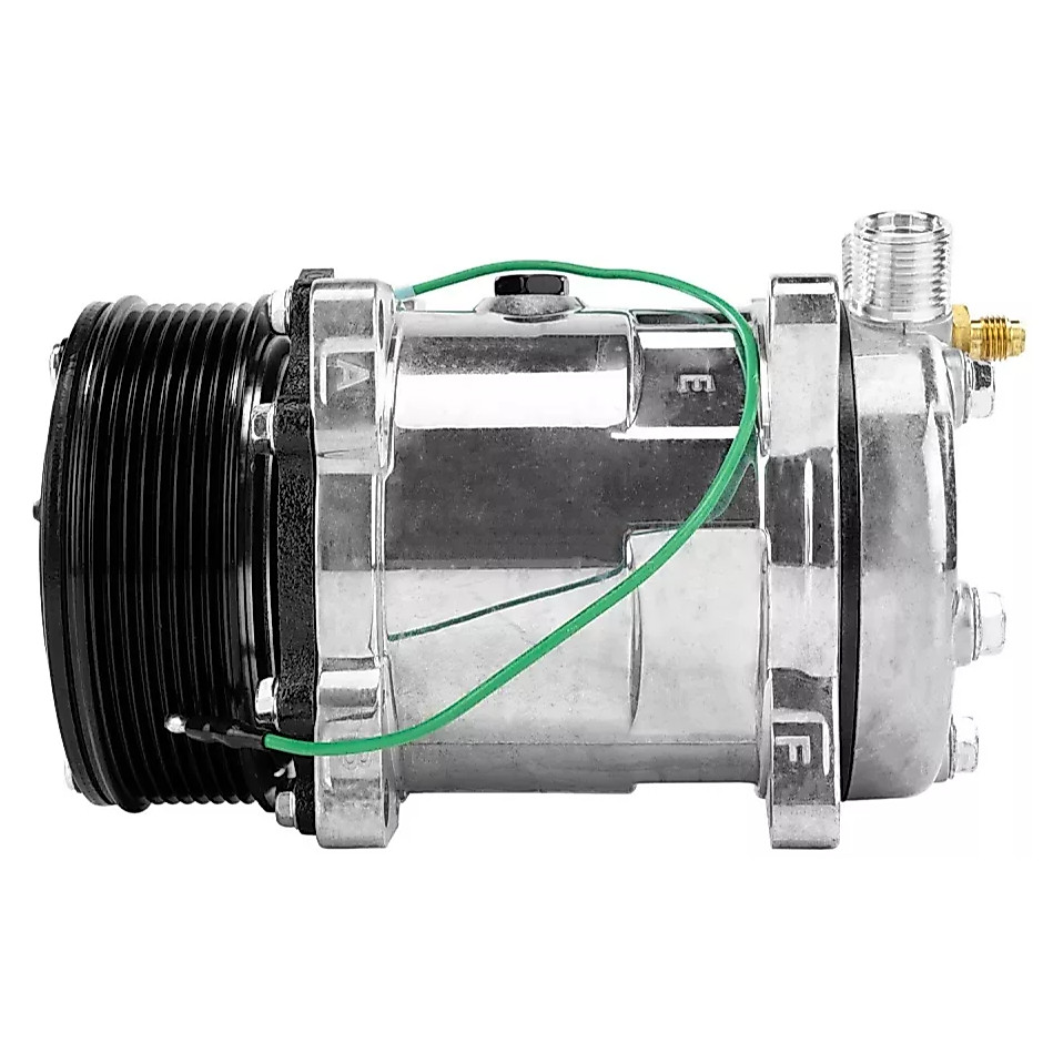 Compressor Ar Universal 5h14 Polia 8pk 12v Vertical 123mm · foto 2