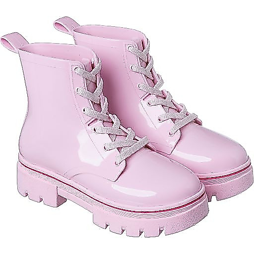 Bota Coturno Infantil Menina Tratorado Rosa Juvenil Camin