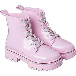 Bota Coturno Infantil Menina Tratorado Rosa Juvenil Camin
