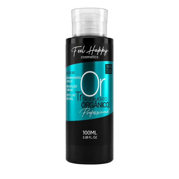 Mascara Progressiva Orgânico Anti Frizz 100ml Feel Happy