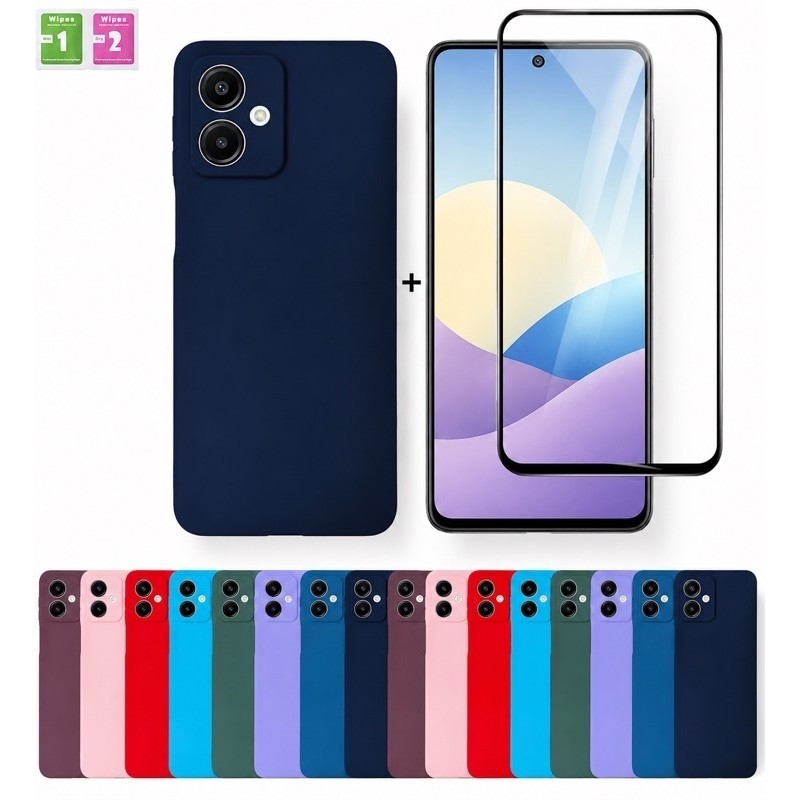 Capinha + Película Galaxy A07 4G\5G Capa Aveludada Anti Impacto Samsung Proteção Premium