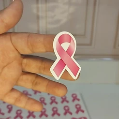 Cartela Adesivos Laços Outubro Rosa Setembro Amarelo 4cm Etiquetas Para Embalagem Sacolas Lojas - 32 a 64 Unidades