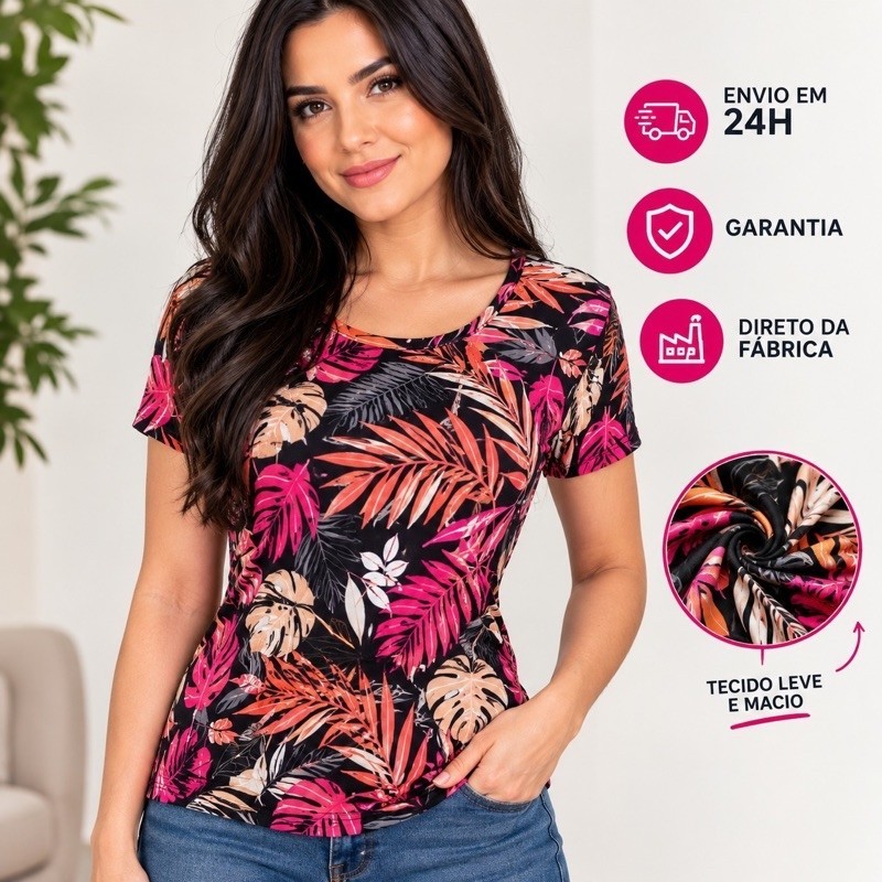 BLUSA LIGANETE MALHA FRIA ESTAMPADAS
