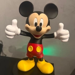 Boneco Clássico Estilo Mickey 21cm | Impressão 3D Premium | Decoração e Colecionável