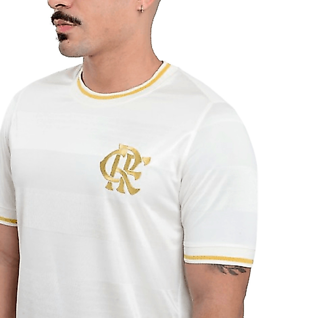 Camisa Flamengo Bege Listrada Coimbra 33920 · foto 2