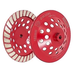 Rebolo Diamantado Tipo Prato com Rosca 180 X M14 254,0004 ROCAST