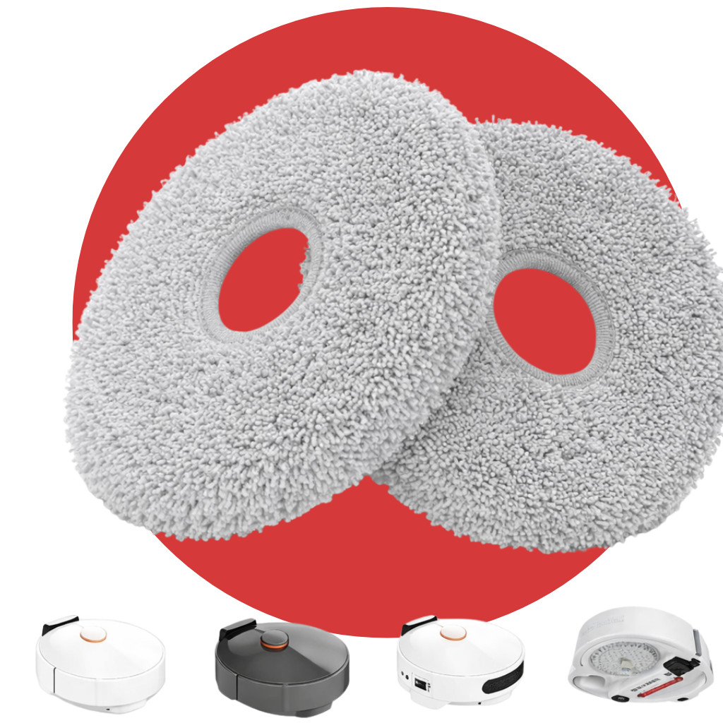 Kit 2 Mop Pano Esfregão P/ Robô Aspirador X20 Max E X20 Pro